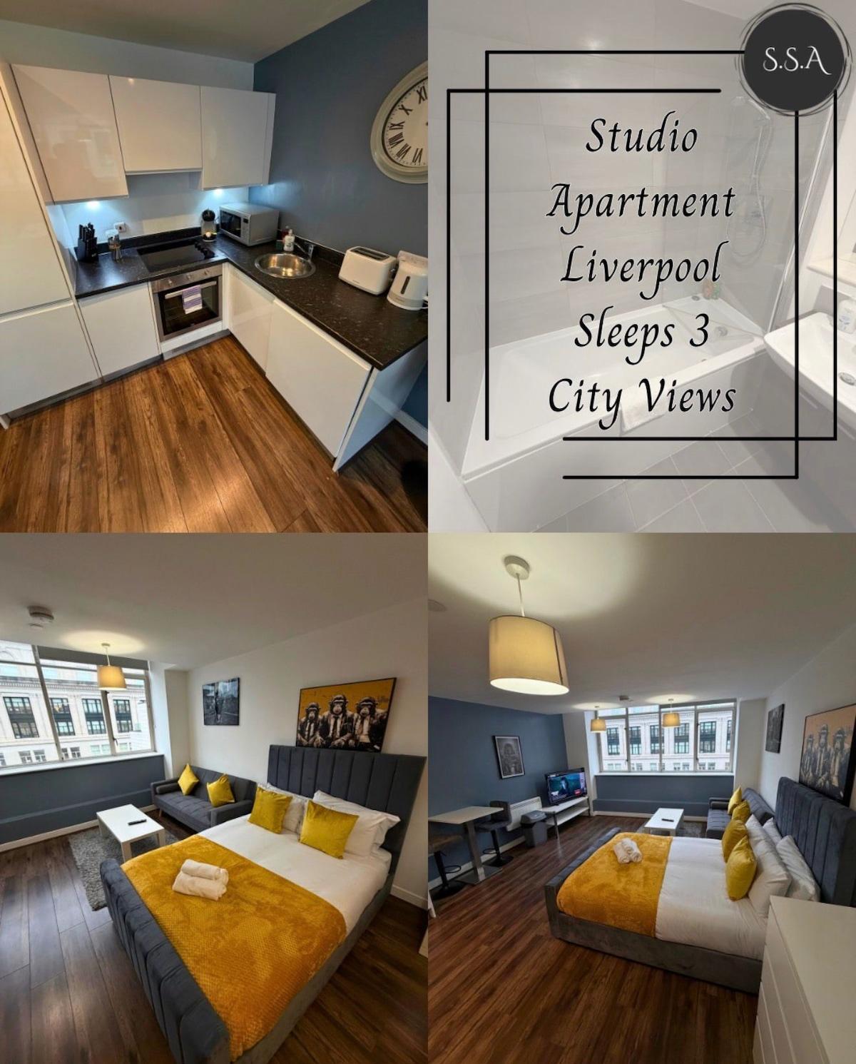 City View Studio Apartment – Liverpool2